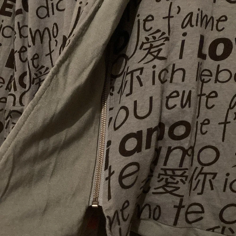 Peace Love World Reversible Oversized Hoodie - Picture 6 of 11